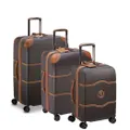 Delsey Chatelet AIR 2.0 Hardside 3 Piece Spinner Suitcase Set Chocolate