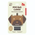 Kikkerland- Poo Bag Carrier Dispenser - Brown - DIG07