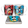 Disney Mickey Mouse Cartoon Coffee Mug Cup Coaster Gift Pack