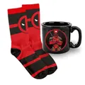 Deadpool Design Camp Mug Cup and Sock Gift Pack
