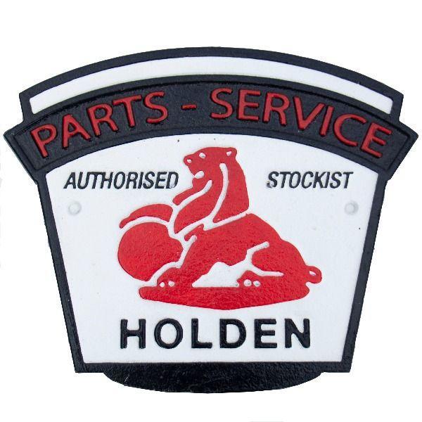 Holden Parts & Service Cast Iron Sign 24cm