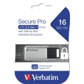 Verbatim Store'n'Go Secure Pro 16GB Storage USB 3.0 Flash Drive For Laptop/PC