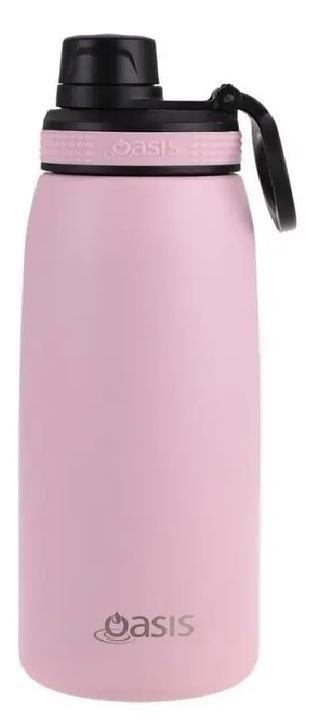 Oasis: Stainless Steel Double-Wall Insulated Sports Bottle 780ml (Carnation)
