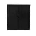 Move Tambour Door Unit Shelves Not Included 1200 X 1200 X 473Mm Black