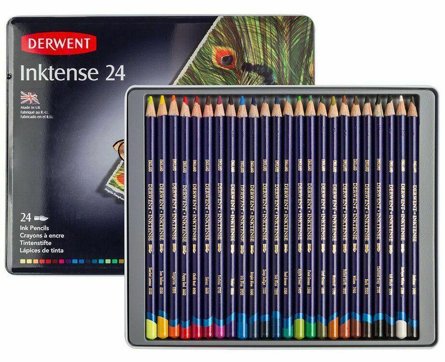 Derwent Inktense Watercolour Pencils in Tin Set