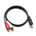 Premium 3.5mm AUX Female to 2 RCA Male Splitter Adapter Cable Auxiliary Stereo Audio Convert Cord 40CM Gold Plated