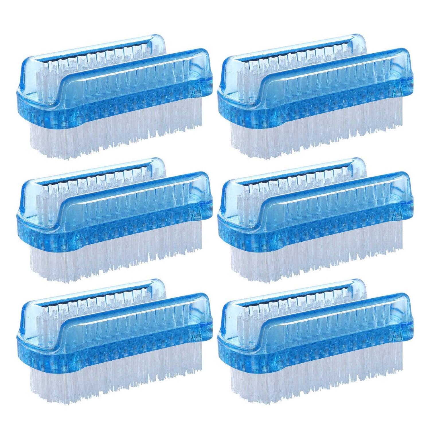 6 Pcs Dual Sided Nail Brush Fingernail Scrub Cleaning Brushes for Toes and Nails Cleaner