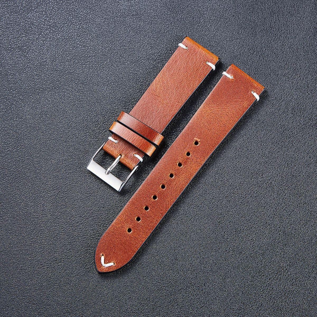 Vintage Oiled Leather Watch Straps Compatible with the Huawei Honor S1