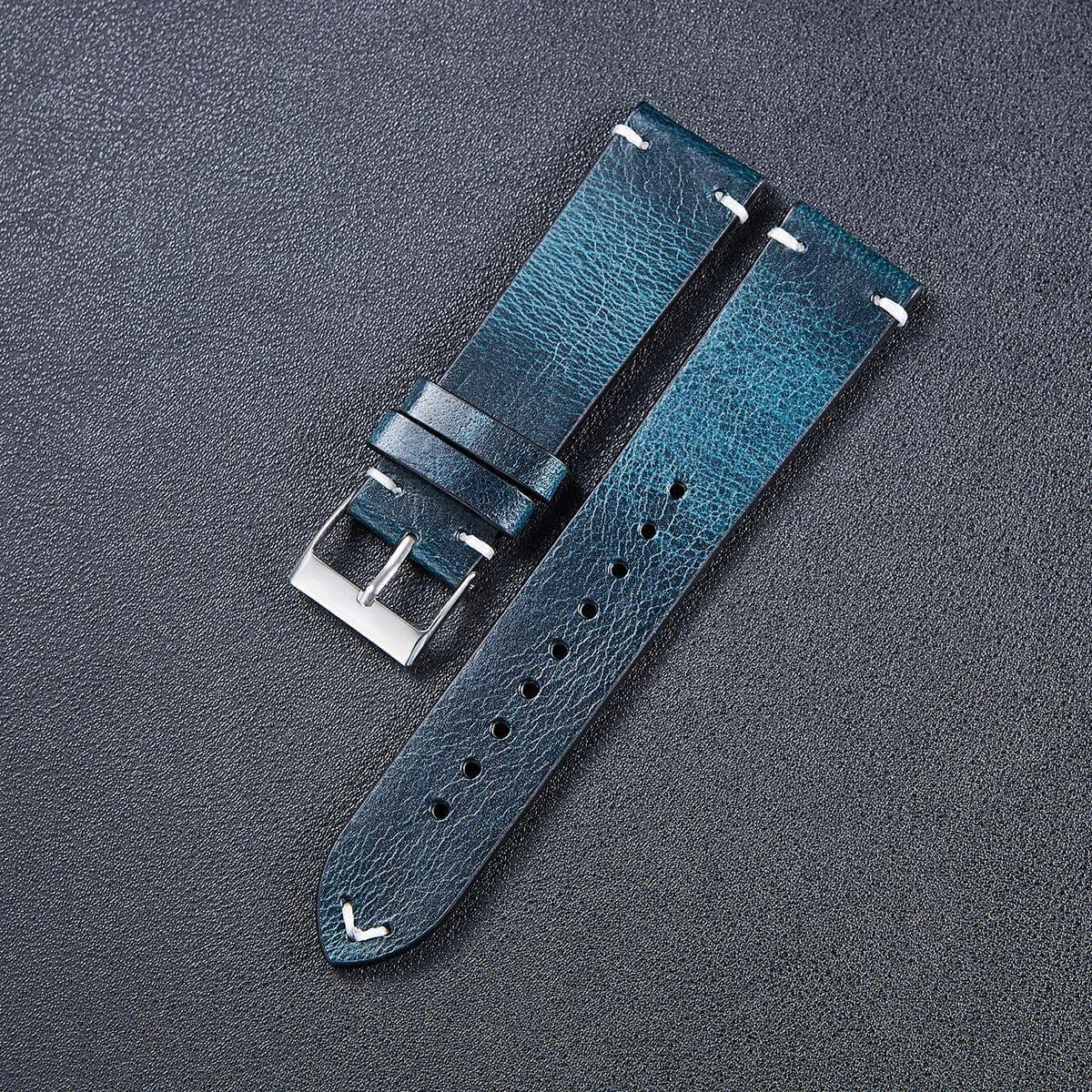 Vintage Oiled Leather Watch Straps Compatible with the Withings Move & Move ECG