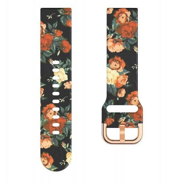 Silicone Pattern Watch Straps compatible with the Ticwatch C2 Rose Gold & C2+ Rose Gold