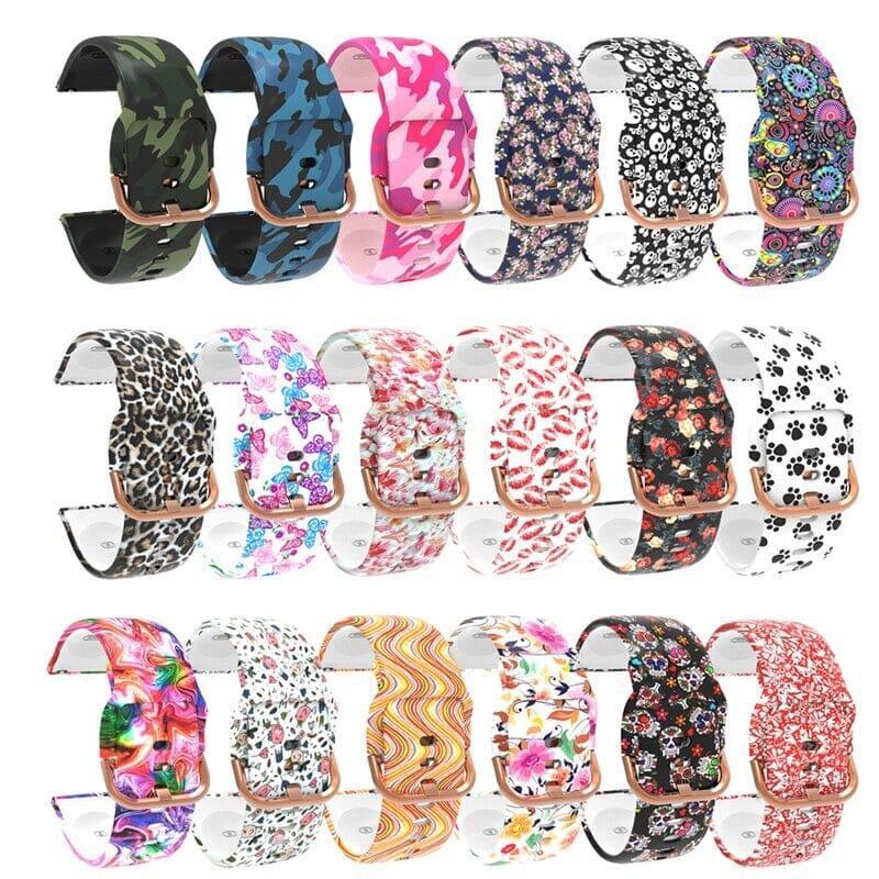 Silicone Pattern Watch Straps compatible with the LG Watch Style