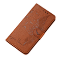 Anymob Nokia Brown Leather Flip Case Feather Wallet Phone Cover Protection