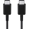 Original Samsung USB 3.1 Type-C (USB-C) Male to Male Adapter Cable Data Sync Power Supply Charger Cord 3A Fast Charging Black White