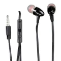 Kensington Wired Stereo Earphones In-Ear Earbuds w/On-Cable Mic For Phones Black