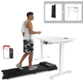 Advwin Electric Standing Desk & Walking Pad Treadmill Exercise Setup