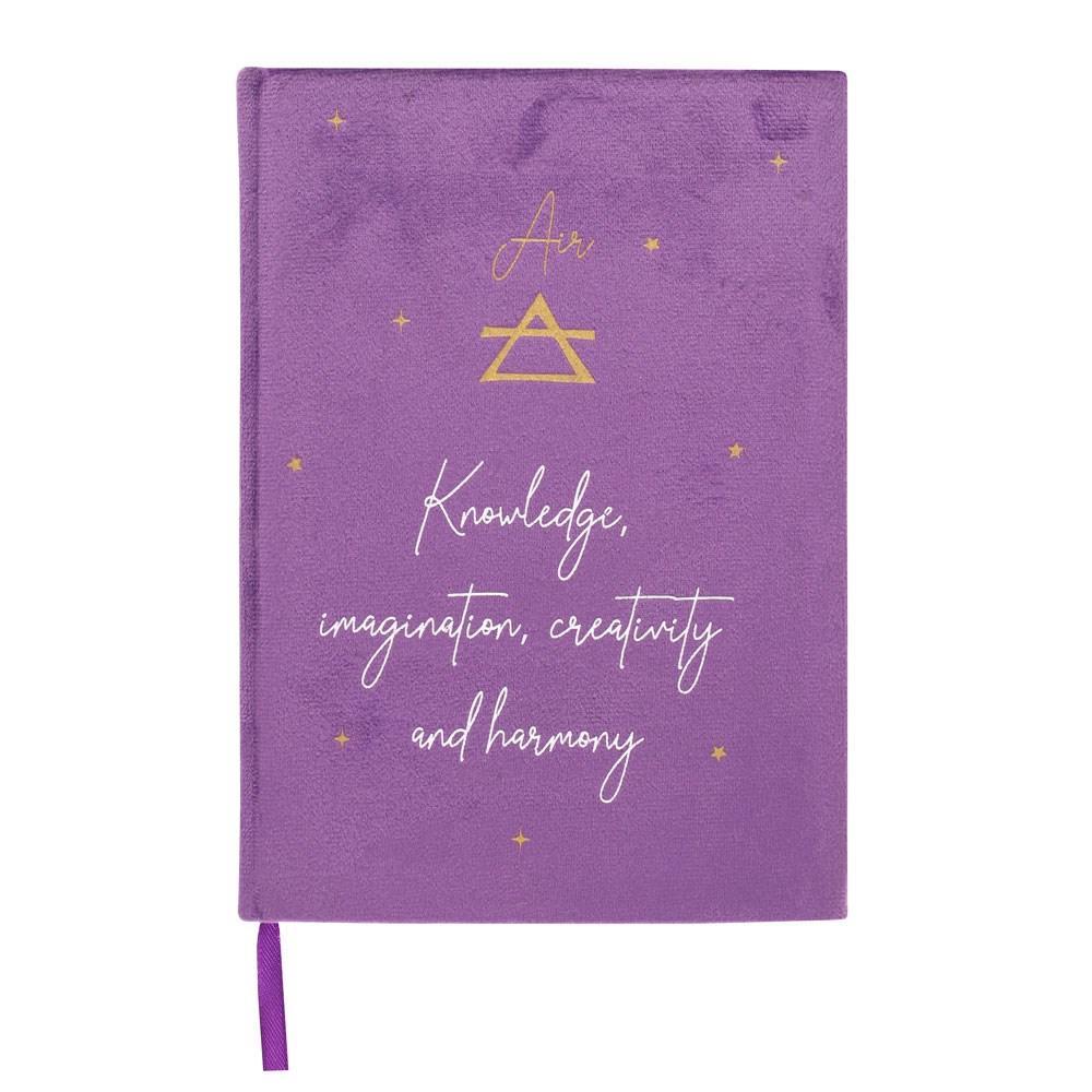 Something Different Air Element Velvet A5 Notebook (Purple) (1.7cm x 21cm x 15cm)