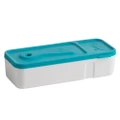 TRUDEAU FUEL SNACK'N DIP FOOD CONTAINER - TROPICAL BLUE