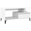 Coffee Table High Gloss White 90x49x45 cm Engineered Wood vidaXL