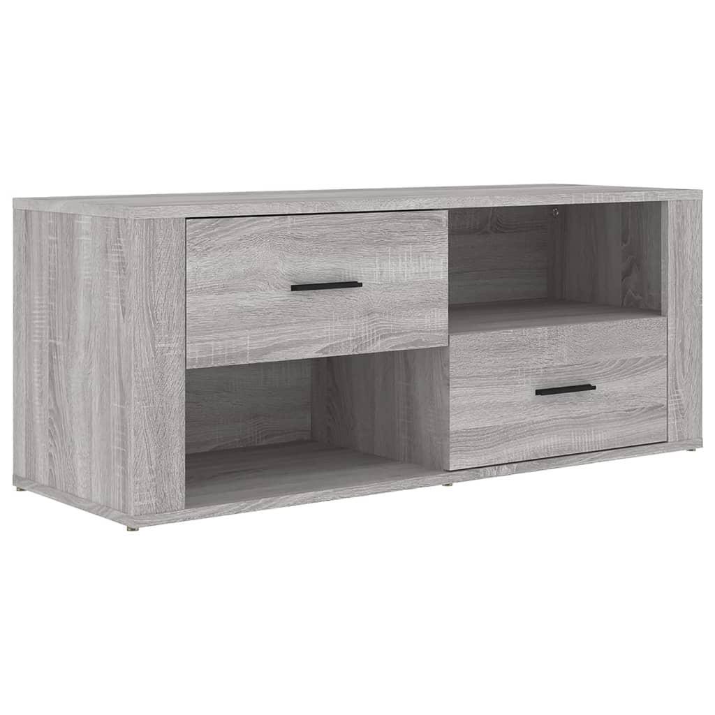 TV Cabinet Grey Sonoma 100x35x40 cm Engineered Wood vidaXL