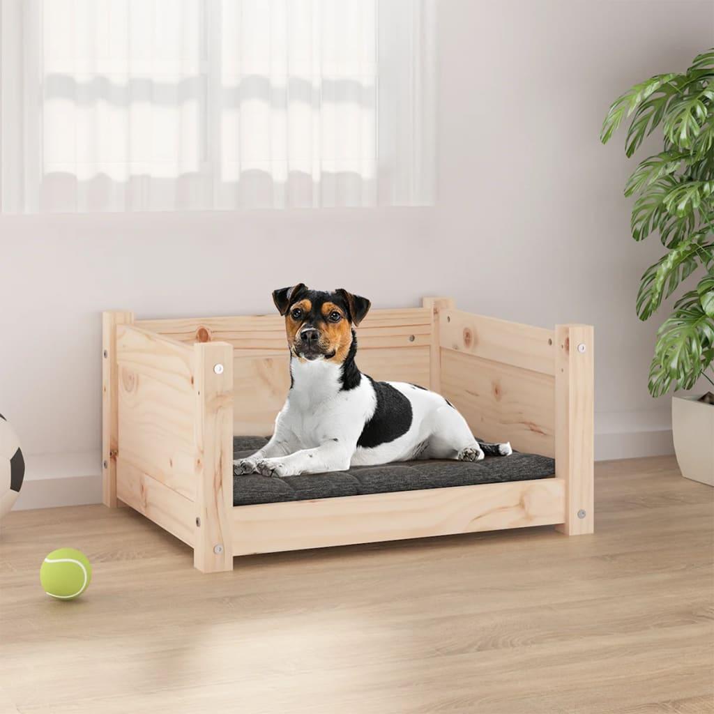 Dog Bed 55.5x45.5x28 cm Solid Pine Wood vidaXL