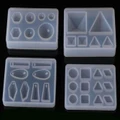 Silicone Pendant Mold Jewelry For Resin Necklace Earings Mould Craft DIY Tools - A+B+C+D