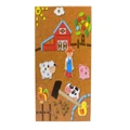174pc Kaper Kidz Farm Tap A Shape In Book Case Kids Wooden Activity Play Toy 5+