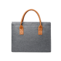 B18 14.5- 15.6 Inch Gray Notebook Tablet Bag Simple Business Commuter Computer Handbag Briefcase for Men and Women