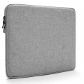 B32 17-inch Gray Outing Notebook Tablet Bag Anti-fall Plus Velvet Business Work Macbook Clutch Briefcase for Men and Women
