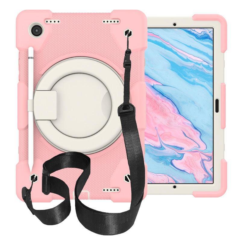 StrapsCo Tab A 8 X200/X205 Samsung Tablet Case with 360°Swivel Stand-Cherry Blossom Powder