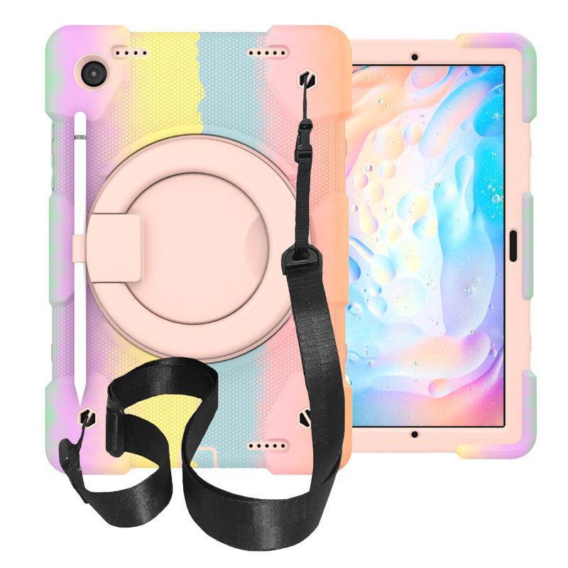 StrapsCo Tab A 8 X200/X205 Samsung Tablet Case with 360°Swivel Stand-Colorful Rose Gold