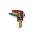 Collectable pin - paint brush with rainbow