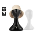 Kiiss Mannequin Plastic Wig Manikin Head Model Stand Holder Display or hat display (Black)