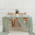 Tulle Doily Table Runner Boho Table Runner Wedding Table Decor Green