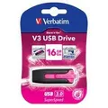VERBATIM 16GB V3 USB3.0 Pink | Retractable Store'n'Go V3