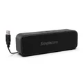 Simplecom Portable USB Stereo Soundbar Speaker Plug and Play with Volume Control for PC Laptop - UM228
