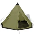 4-person Tent Green vidaXL