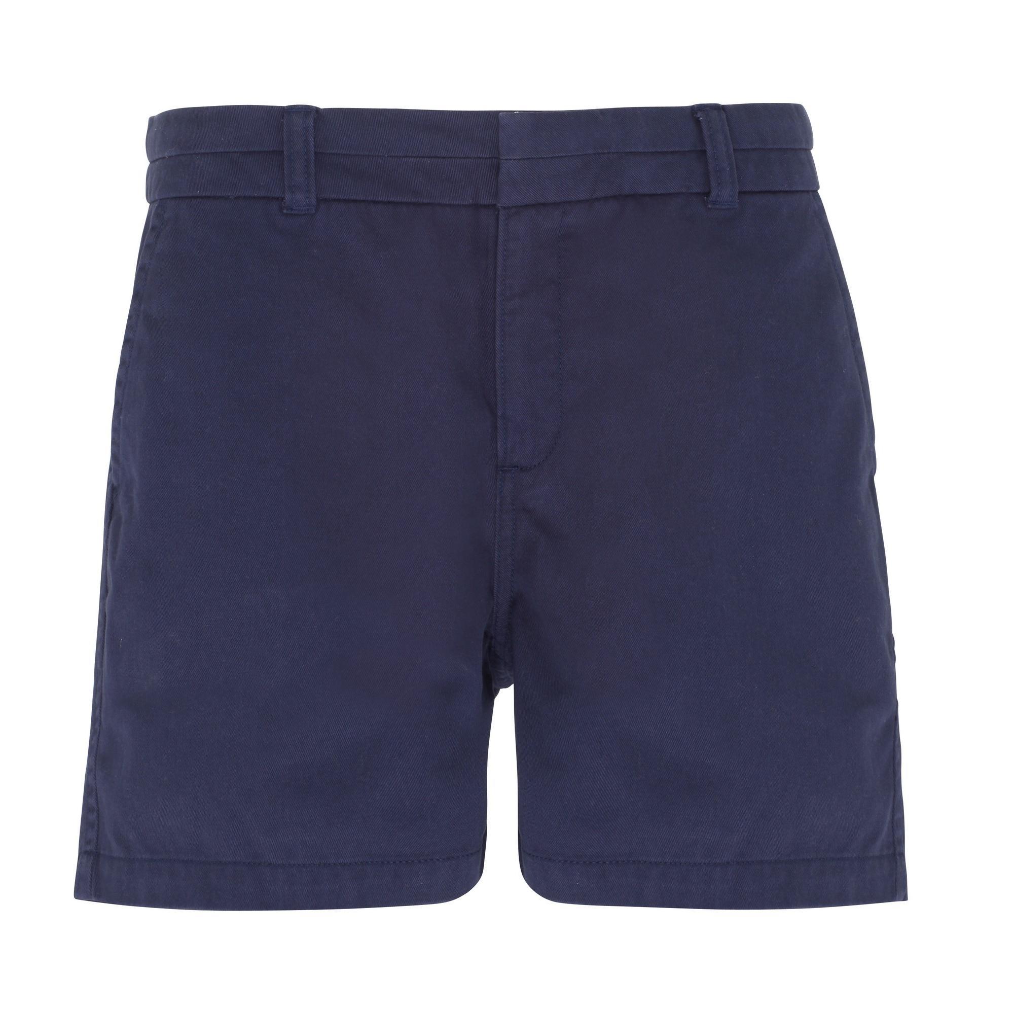 Asquith & Fox Womens/Ladies Classic Fit Shorts (Navy) (XS)