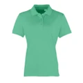 Premier Womens/Ladies Coolchecker Short Sleeve Pique Polo T-Shirt (Kelly) (XS)