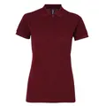 Asquith & Fox Womens/Ladies Short Sleeve Performance Blend Polo Shirt (Burgundy) (XS)