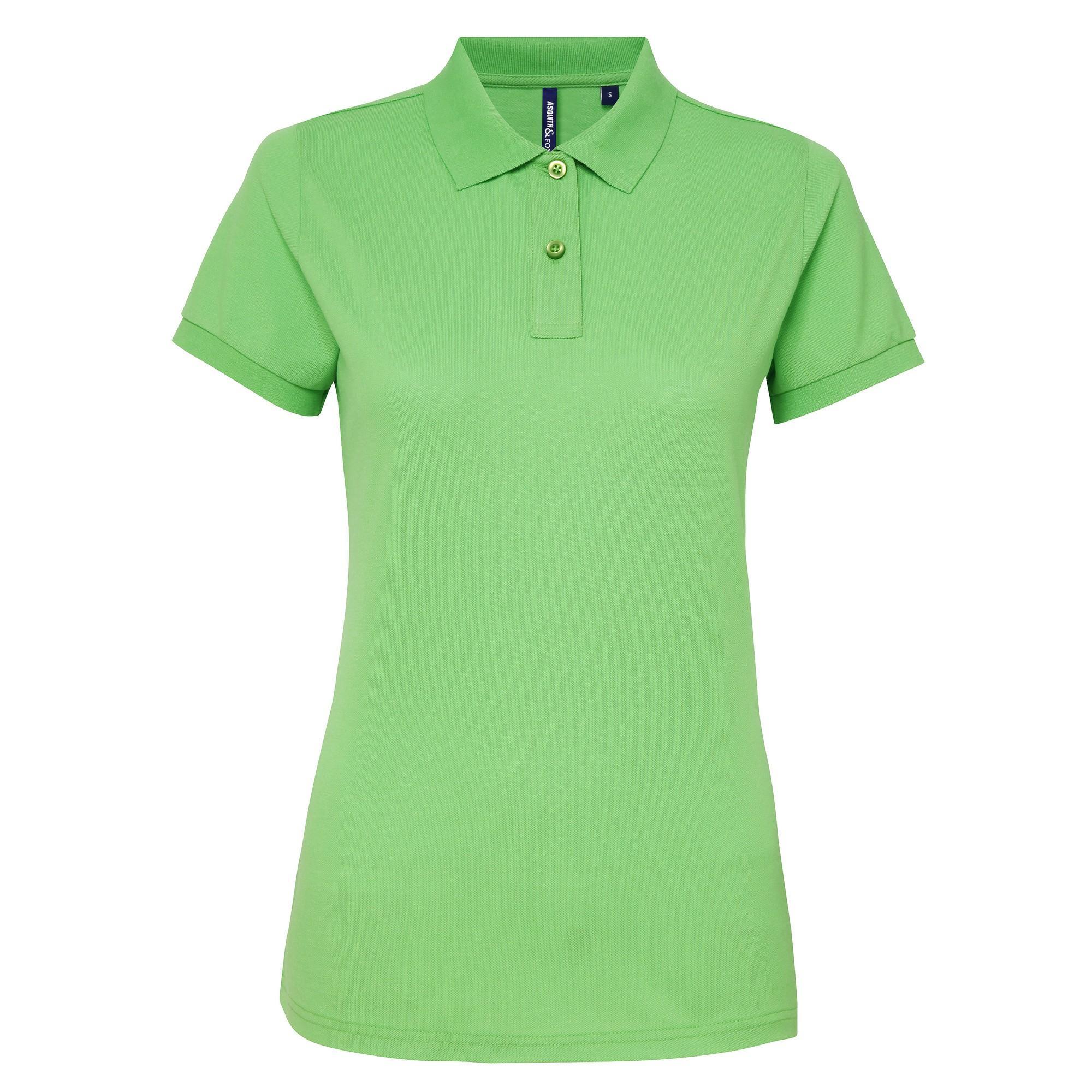 Asquith & Fox Womens/Ladies Short Sleeve Performance Blend Polo Shirt (Lime) (L)