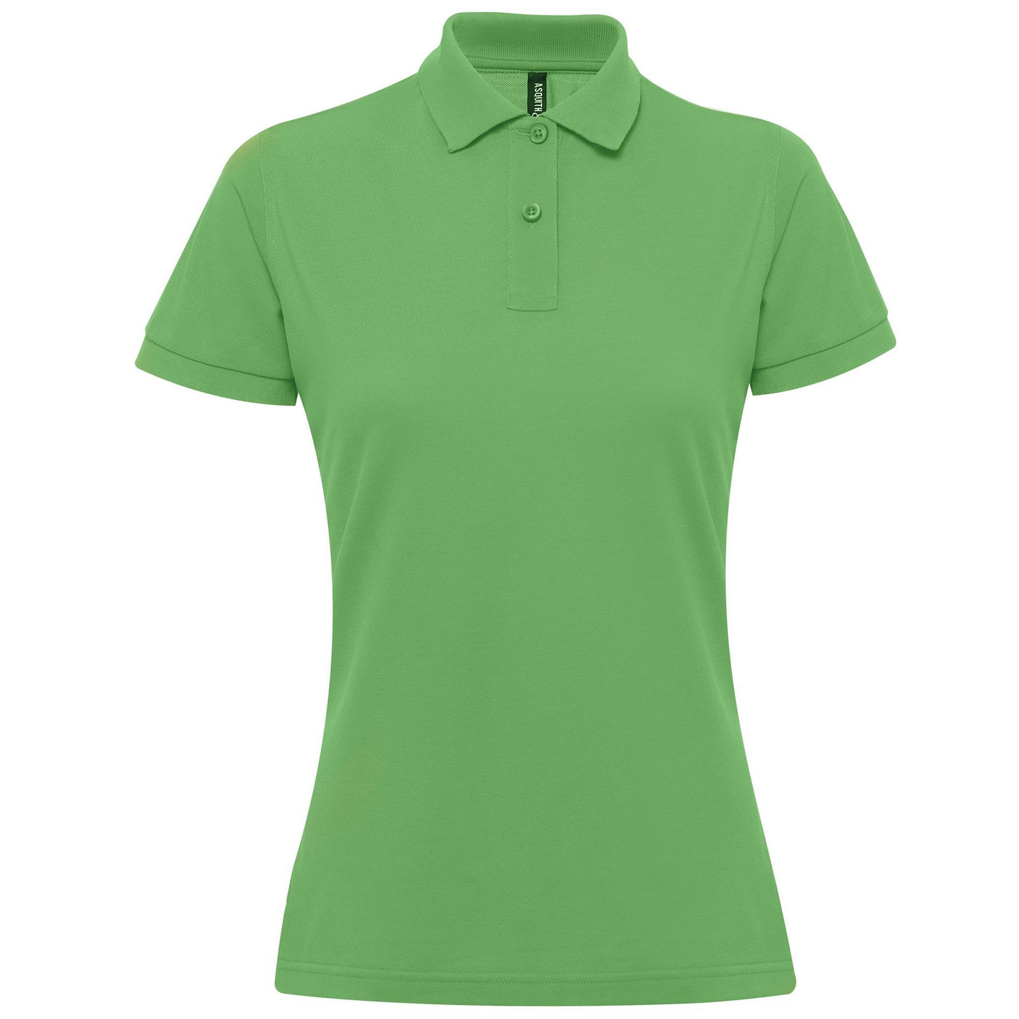 Asquith & Fox Womens/Ladies Short Sleeve Performance Blend Polo Shirt (Kelly) (L)
