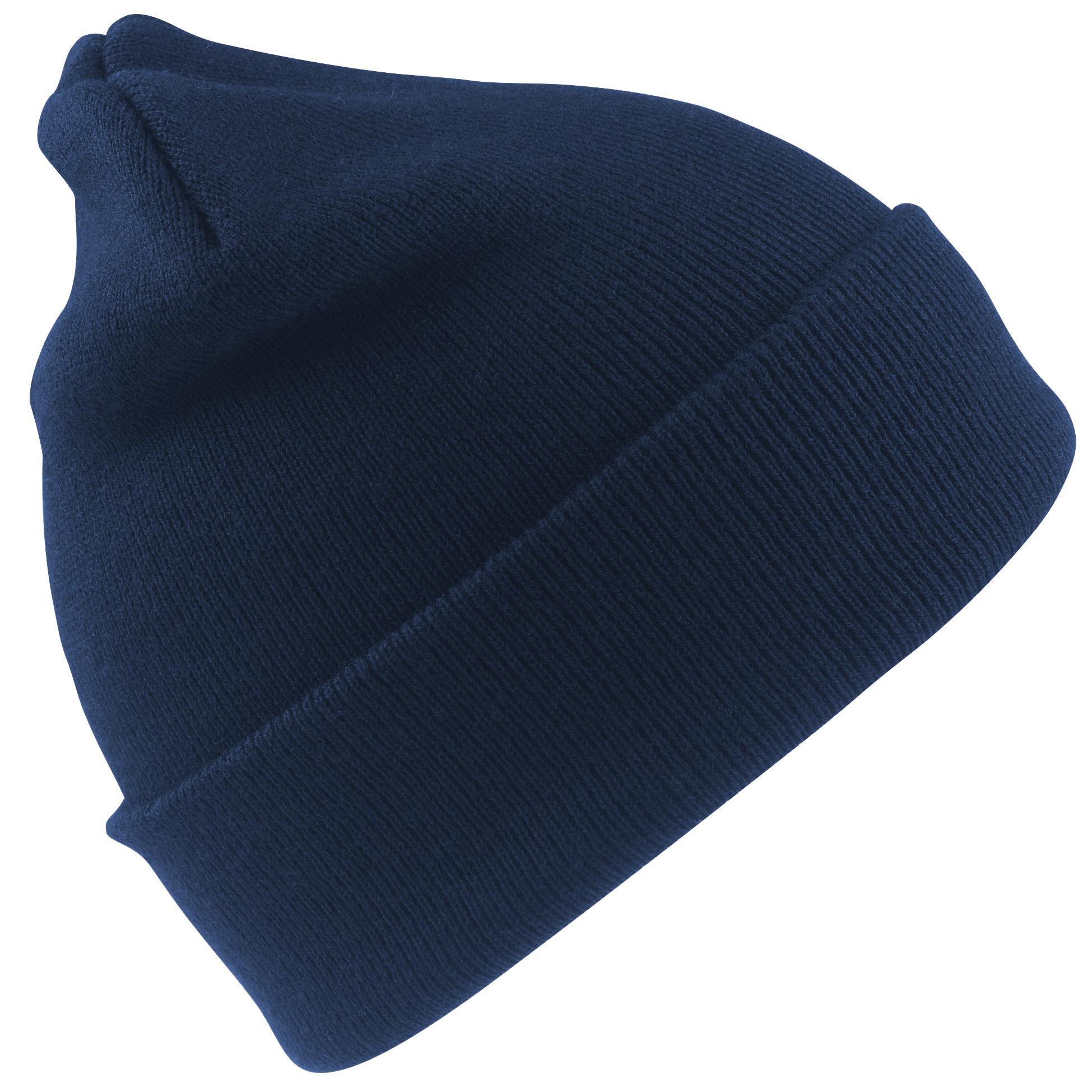 Result Wooly Heavyweight Knit Thermal Winter/Ski Hat (Navy Blue) (One Size)