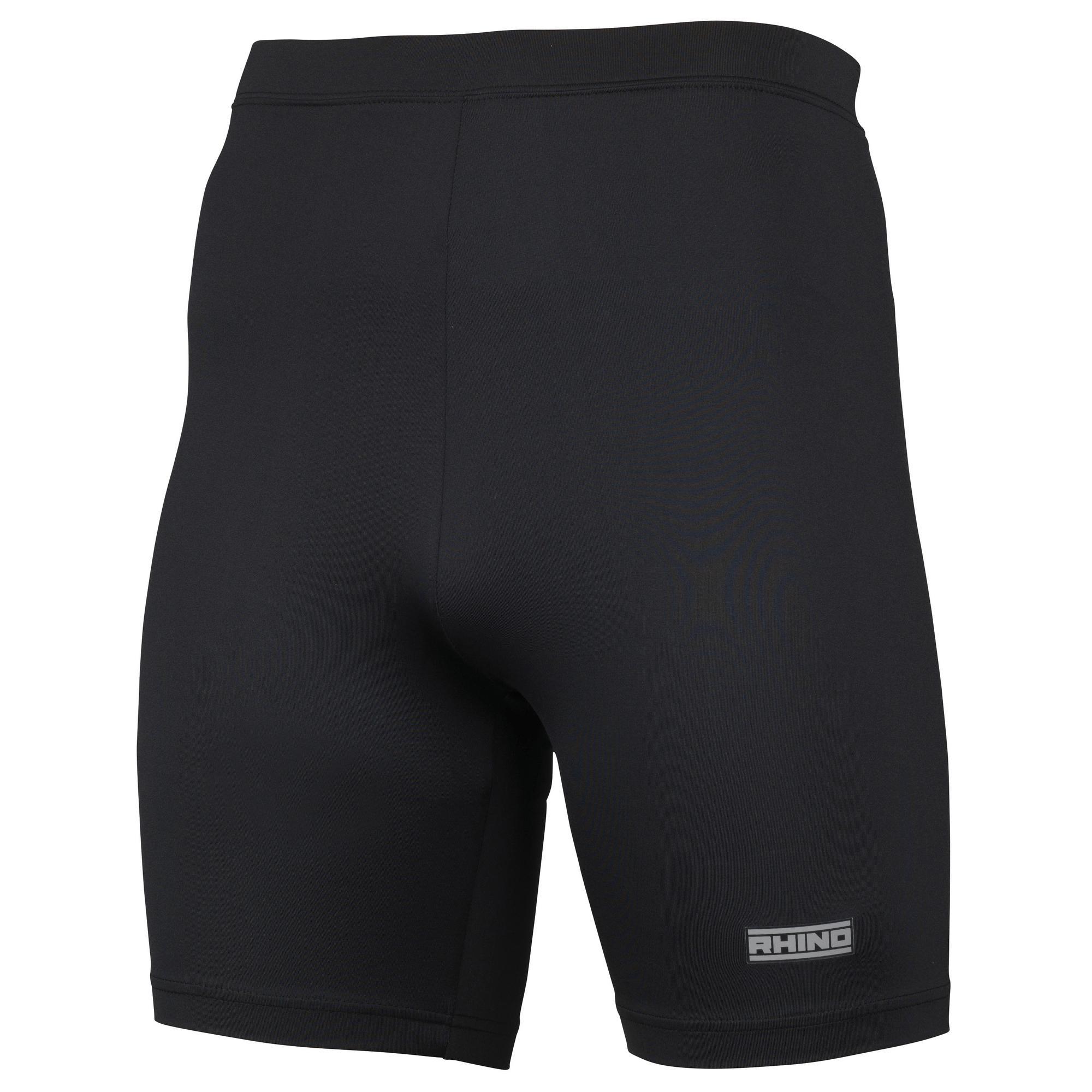 Rhino Mens Sports Base Layer Shorts (Black) (XS)