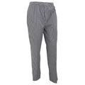 Premier Unisex Pull-on Chefs Trousers / Catering Workwear (Black/White Check) (XS)