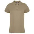 Asquith & Fox Womens/Ladies Plain Short Sleeve Polo Shirt (Khaki) (S)