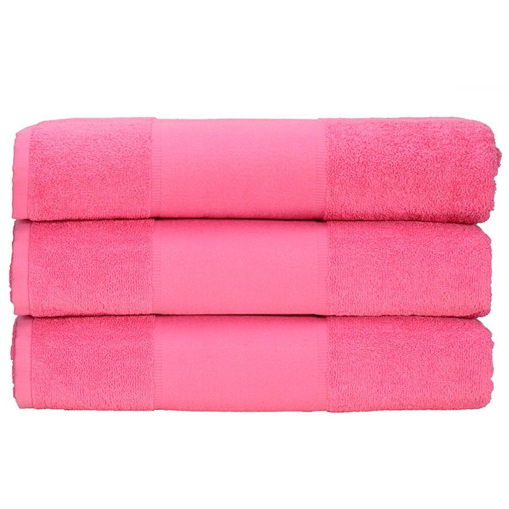 A&R Towels Print-Me Hand Towel (Pink) (One Size)