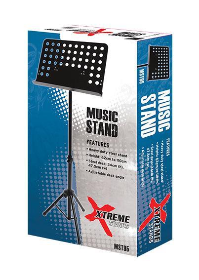 Xtreme - Orchestral Black Music Stand Mst95 Heavy Duty, Adjustable
