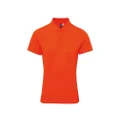 Premier Womens/Ladies Coolchecker Plus Piqu Polo With CoolPlus (Orange) (XL)