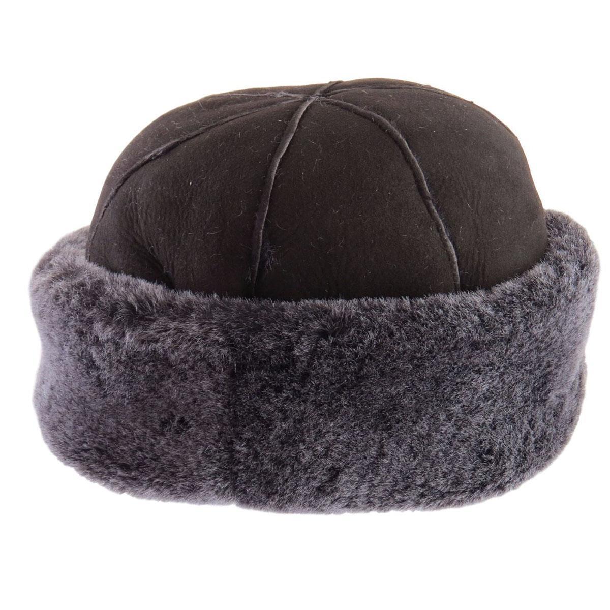 Eastern Counties Leather Womens/Ladies Duxford Dome Panel Sheepskin Hat (Brown/Tipped) (L)