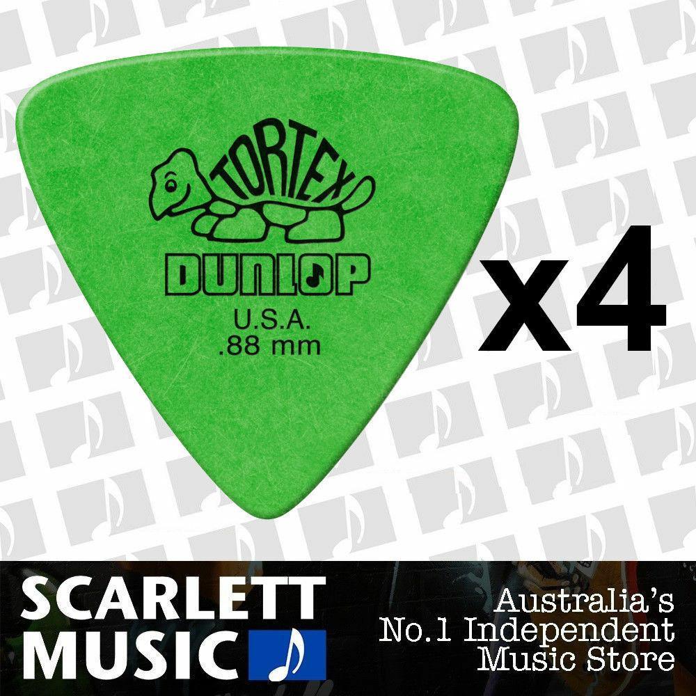 6 x Dunlop Tortex Triangle .88MM ( 0.88mm ) Gauge Guitar Picks